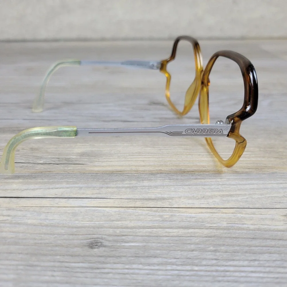 Vintage Carrera Eyeglasses Frames Mod 5554 10 Butterfly Amber Gradient Oversized
